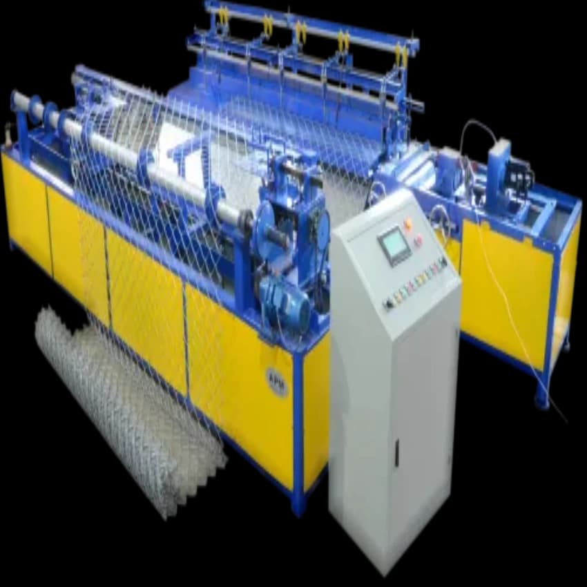 Iron Chain Link Fence Wire Mesh Machine, Automation Grade: Semi-Automatic, Standard