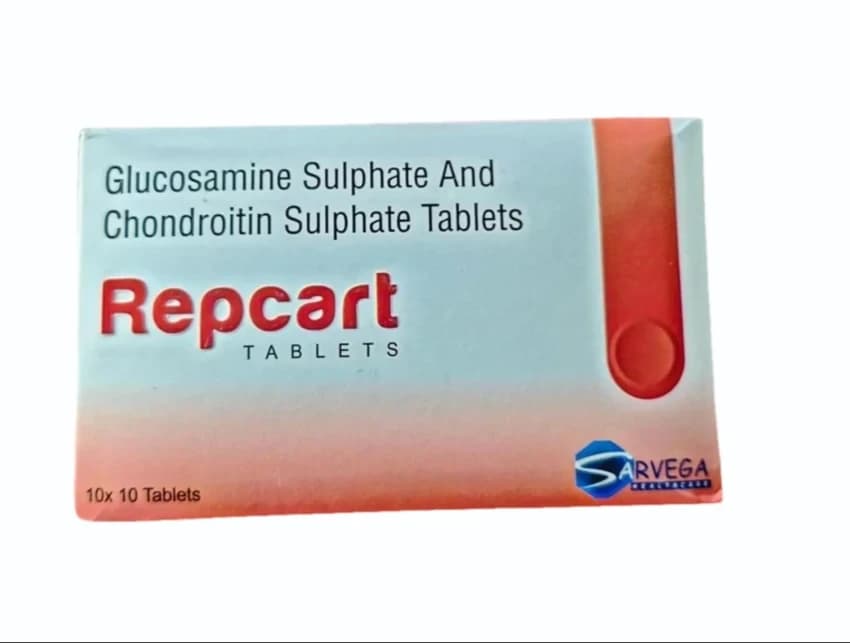10x10Tablet Repcart Glucosamine Chondroitin Sulphate Tablet