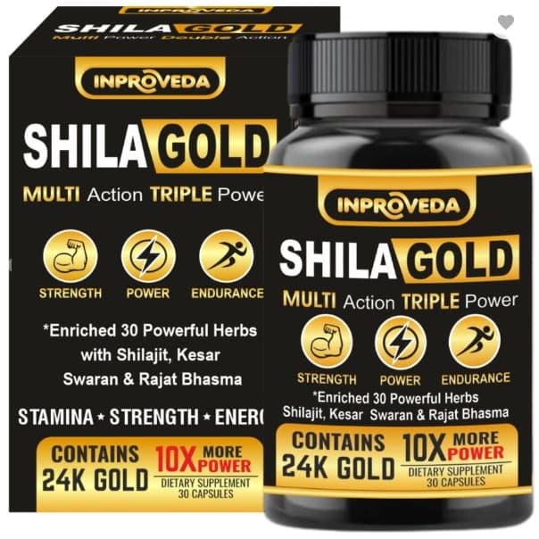 INPROVEDA Shilagold Multi Action Triple Power Capsules for Men - 30 Capsules
