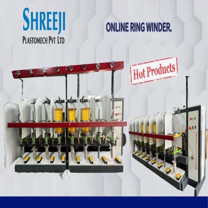 Steel SHREEJI Online Ring Winder Machine