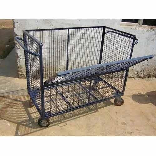 National Fabricators Mild Steel Platform Trolley, For Industrial, Load Capacity: 100-150 Kg