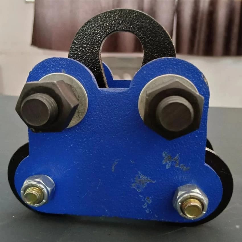 Blue Mild Steel 250 Kg Push Pull Trolley
