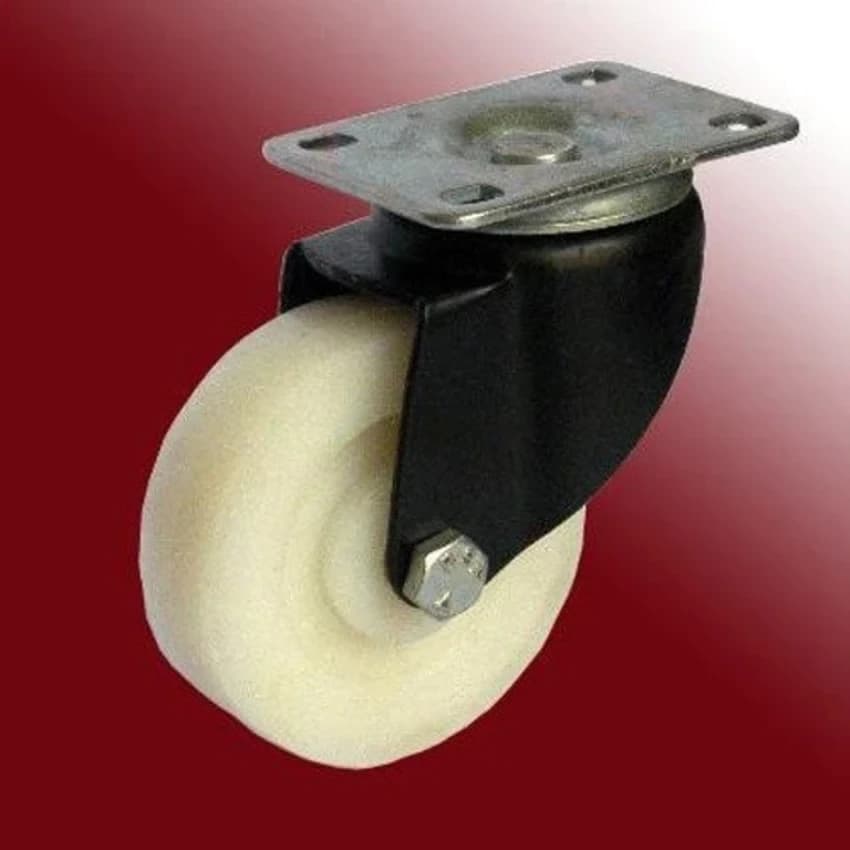 Black Plastic Trolley Wheel, 200 Mm