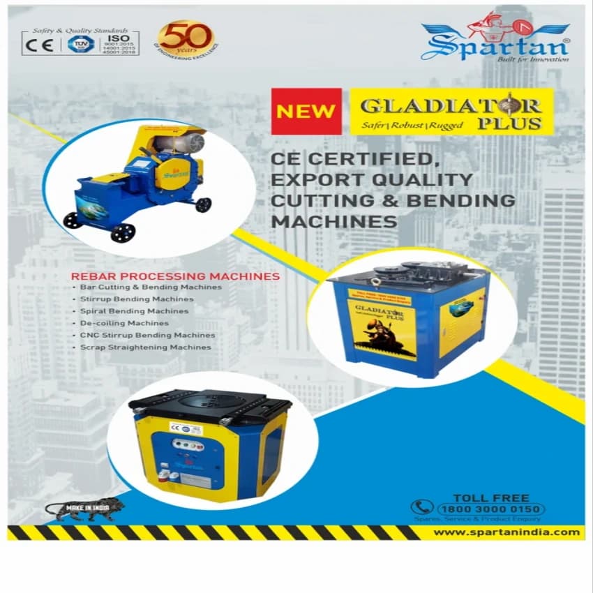 Stainless Steel Spartan SCM 42 TMT Bar Cutting Machines