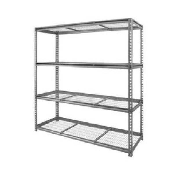 Silver Free Standing Unit SS Light Duty Storage Rack