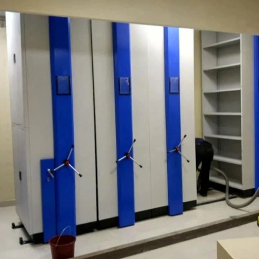 Warehouses Mild Steel Mobile Storage Compactor, Storage Capacity: 1000 kg