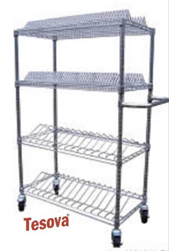 Stainless Steel SMT Reel Storage Trolley
