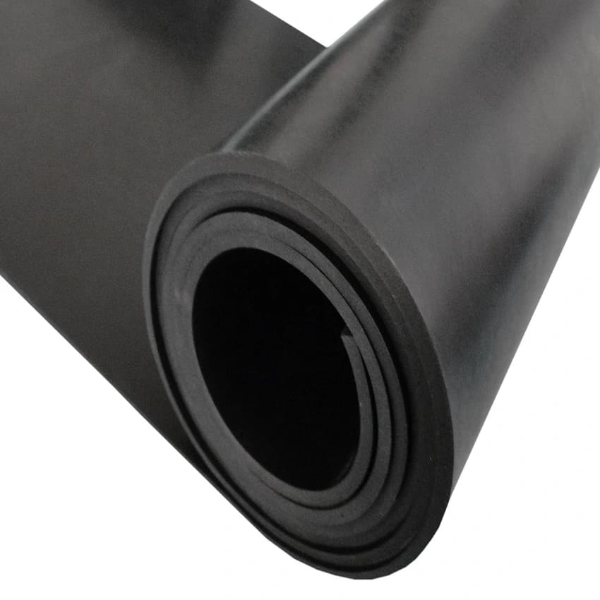 Black 2mm Natural Rubber Sheet
