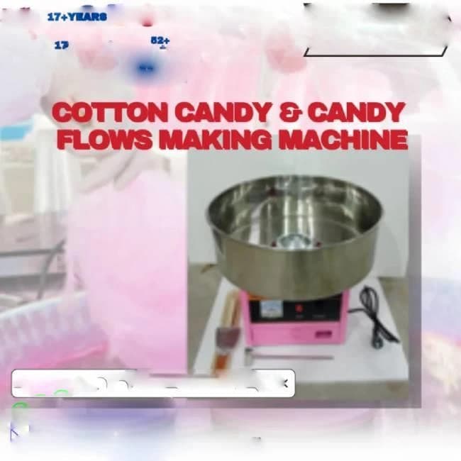 Cotton Candy & Candy Flows Making Machine