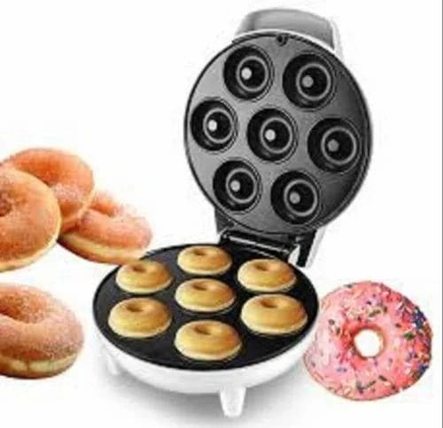 Silver Stainless Steel Mini Doughnut Maker, For Bakery