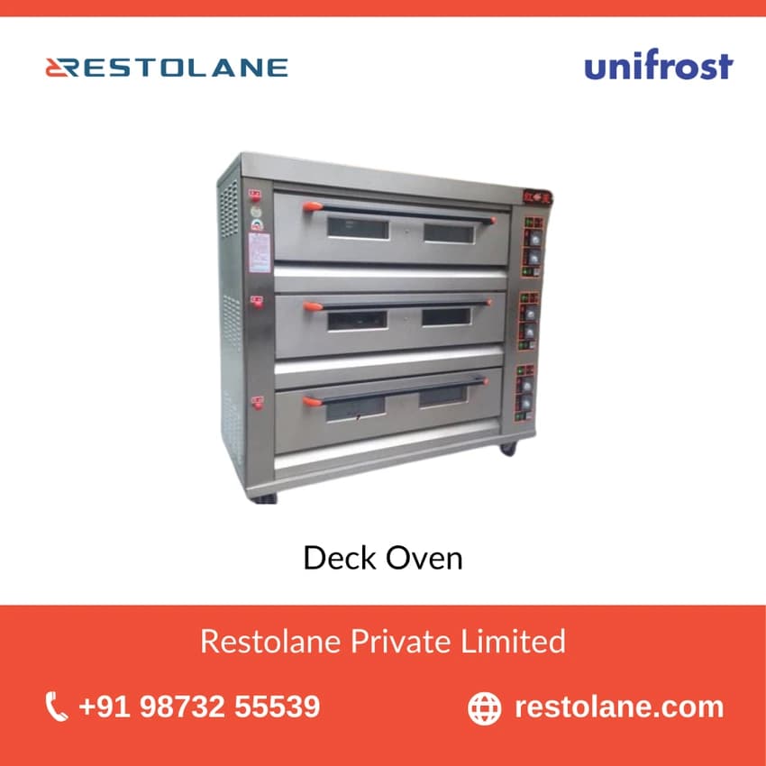 Biscuit/Cookies Restolane Electric and Gas Deck Oven, For Pizza & Bakery item, Capacity: 20kg/40kg/H,60 kg/H