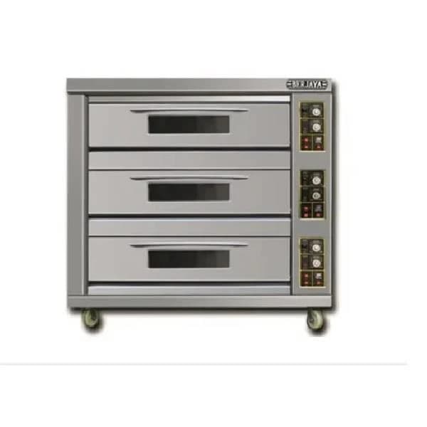 BJY-G180-3BD Berjaya Gas Heated Deck Oven