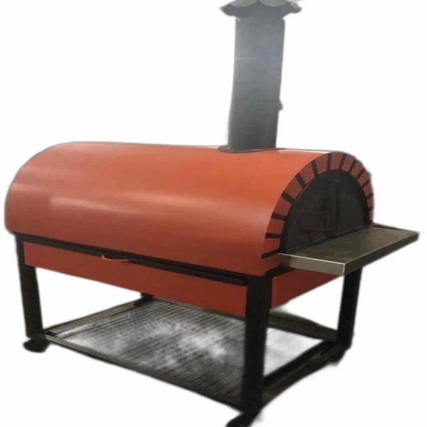 Mild Steel and Stainless Steel Commercial Wood Fire Pizza Oven, Capacity: 100-500 Kg