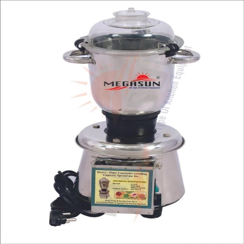 M-101 Stainless Steel 1 HP Megasun Mixer Grinders, For Wet Grinding