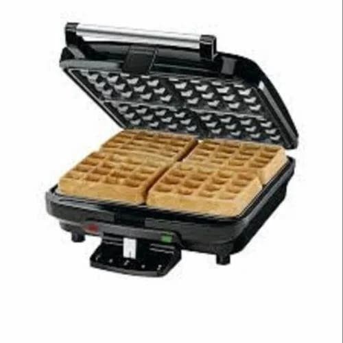 Stainless Steel Electric Waffle Maker, Black