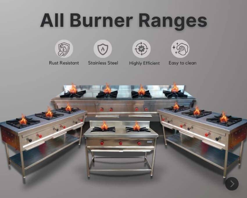 Stainless Steel Commercial Gas Range