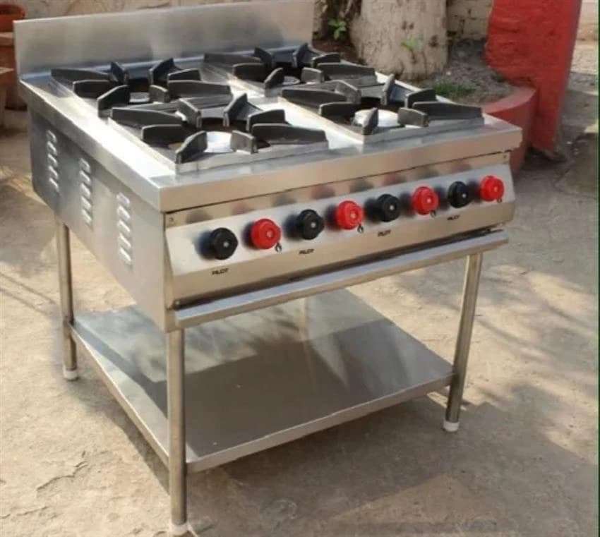 4 LPG Continental Gas Range With Oven, Stainless Steel
