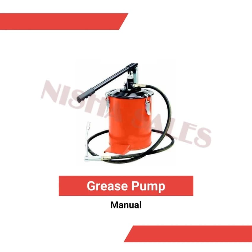 Manual Grease Pump, Capacity: 10 kg