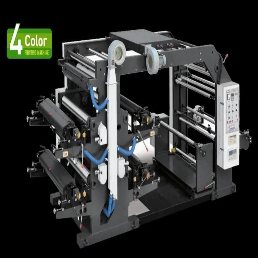 Automatic 4 Colour Flexo Printing Machine with Sheet Cutting Machine