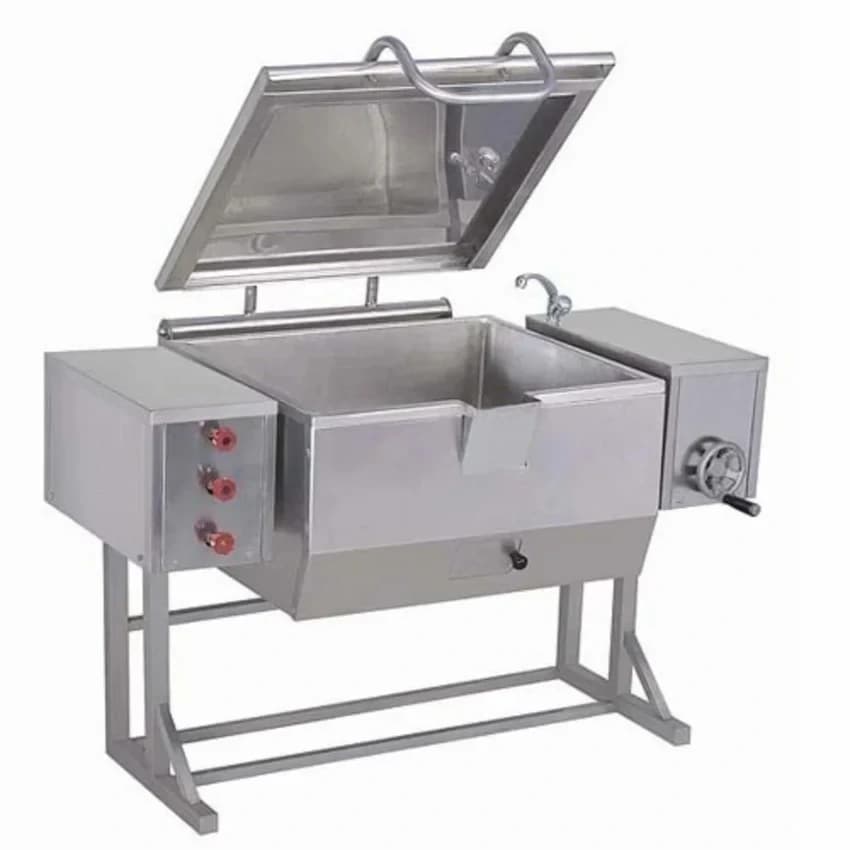 Commercial Electric Kadai - Stainless Steel (50L, Three Phase, 18kW)