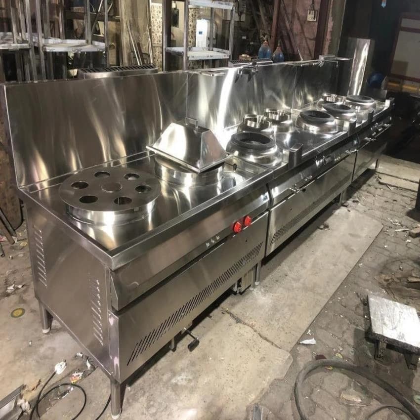 TRISTAR EQUIPMENTS Round Chinese Wok with Blower Burner