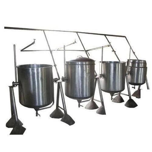 Silver Stainless Steel Steam Cooking Unit
