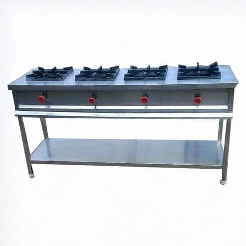 Stainless Steel 4 Burner Gas Range
