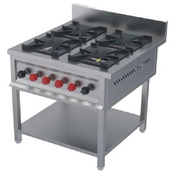 Continental Four Burner Gas Range for Restaurant