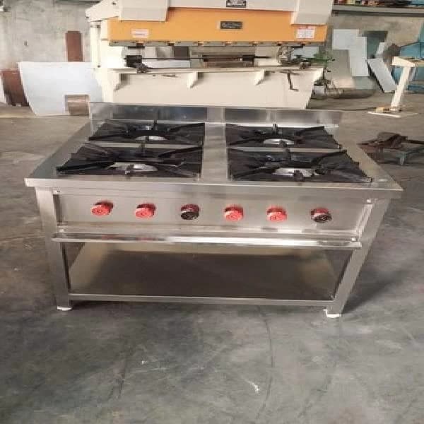Commercial Four Burner Gas Stove