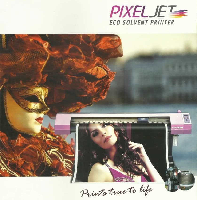 Monotech System Limited Pixel Jet Eco Solvent Printer Machine, Pixeljet Eco 1800, Capacity: 10.5 Sqm/hr