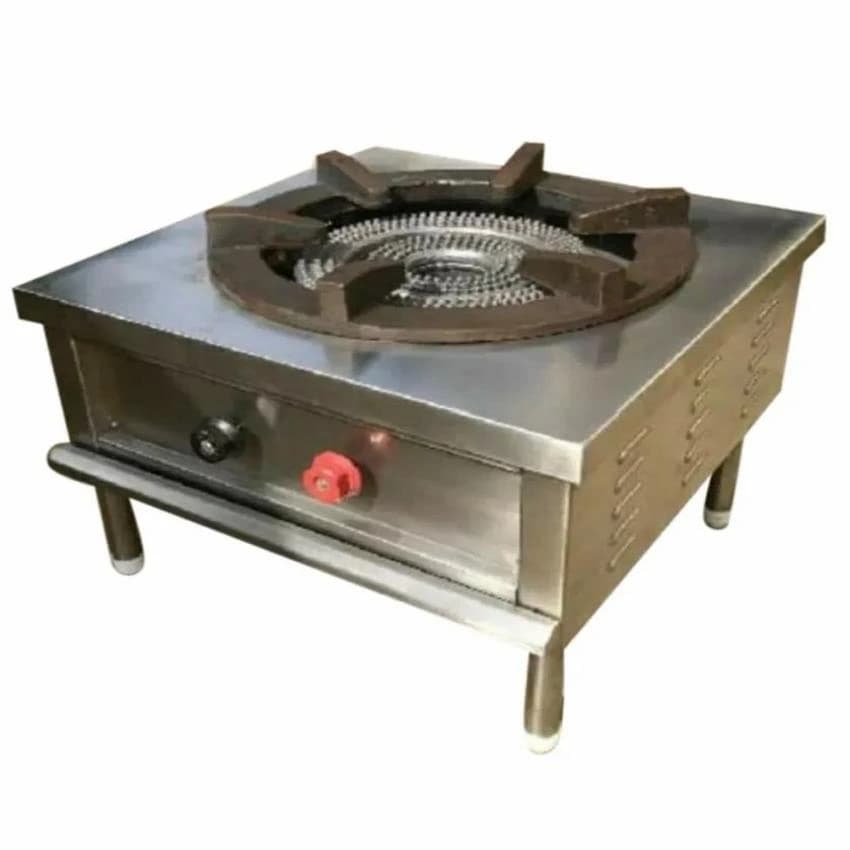 Stainless Steel Single Burner Range, For Commercial Kitchen