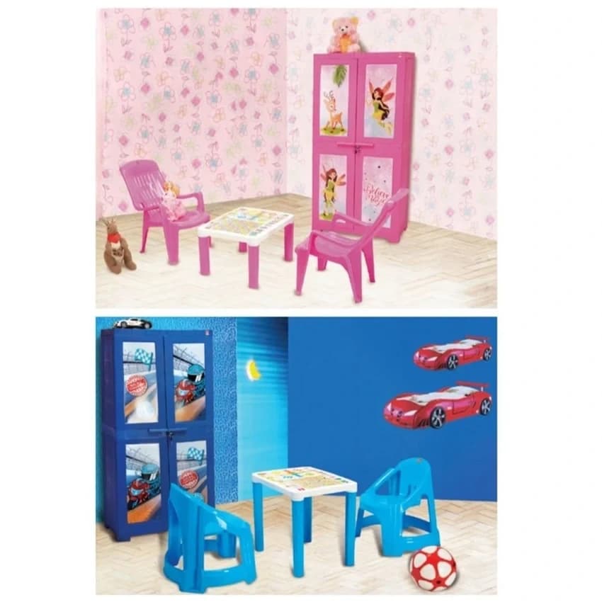 Plastic Kids Wardrobe, 2 Door
