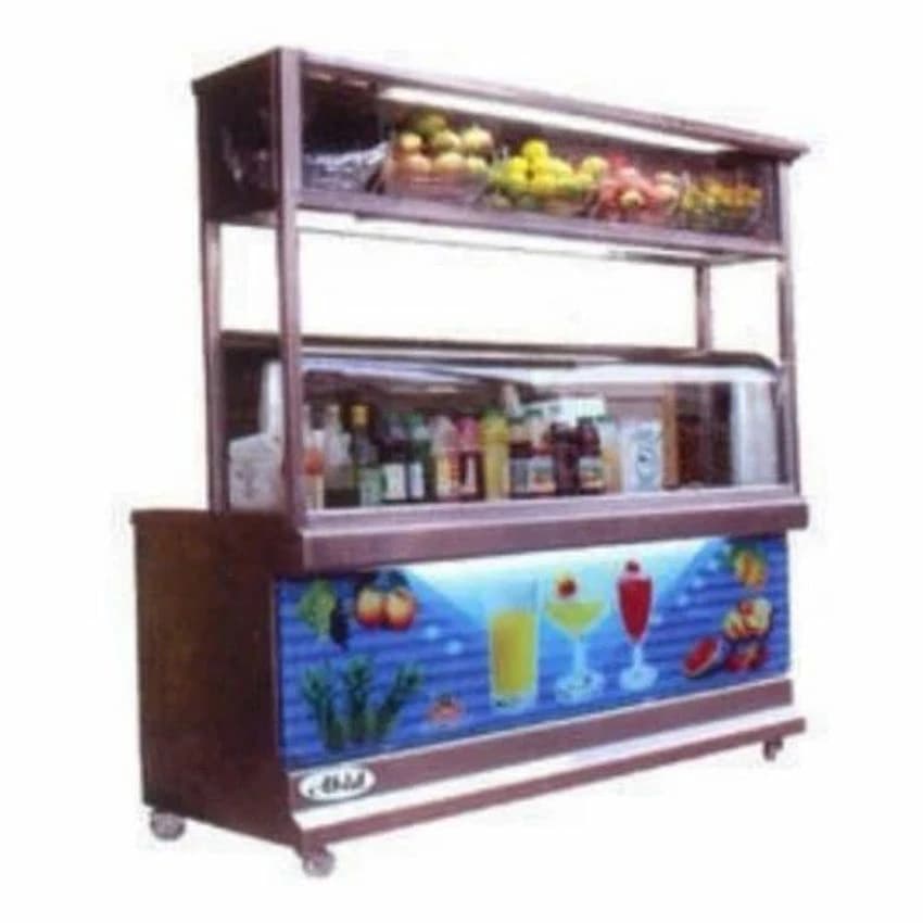 Mild Steel White S.S Mocktail Juice Counter