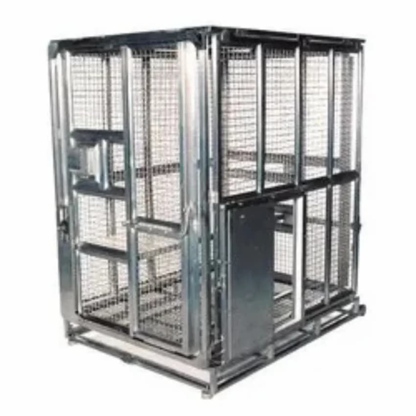 Chicken Birds Silver Stainless Steel Cage, For Industrial