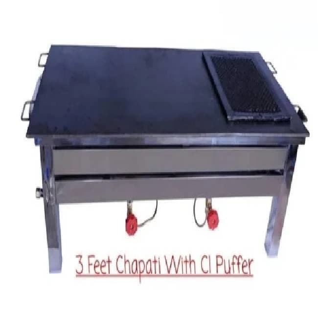 Stainless Steel Ss Chapati Bhatti, 2