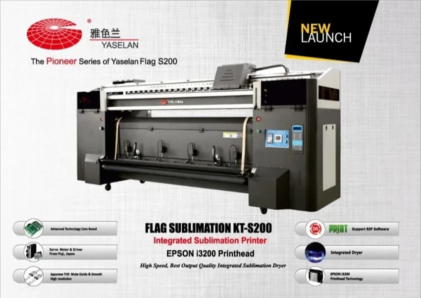 Yaselan Flag Sublimation Printing Machine KT-S200