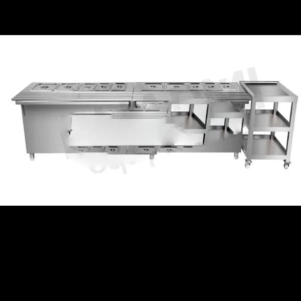 Stainless Steel Bain Marie Counter