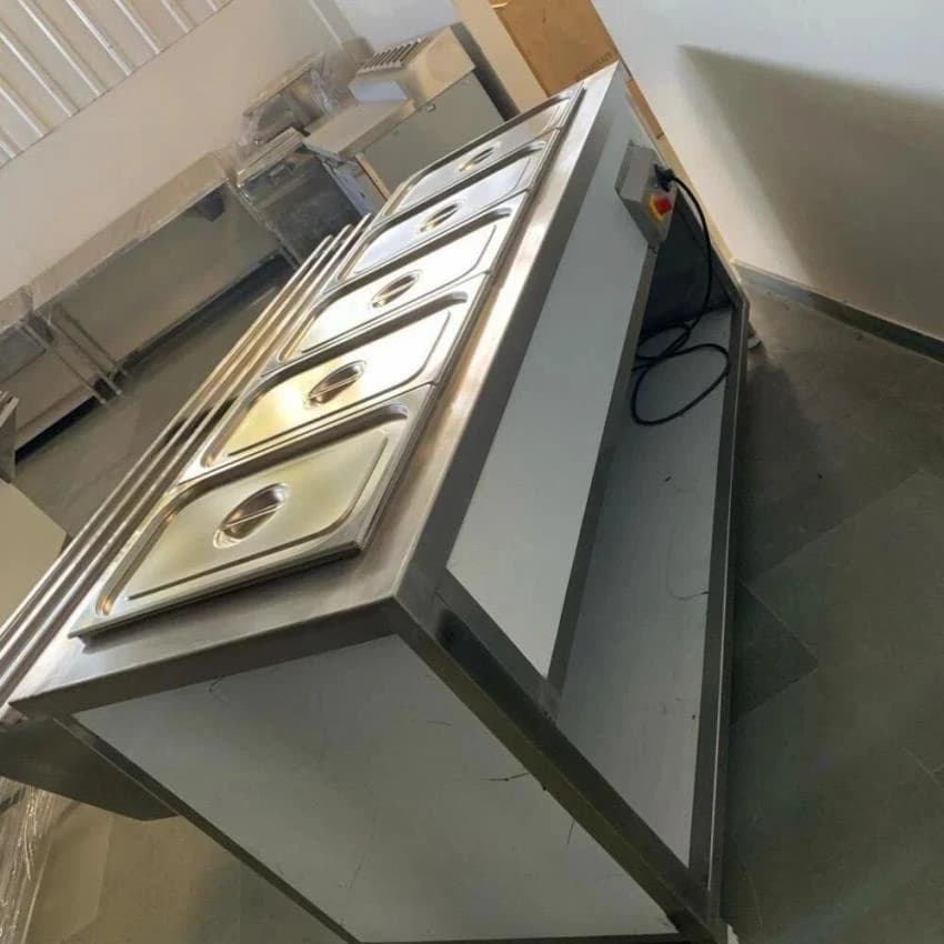 PARTH Grey Bain Marie Service Counter, Warranty: 1 Year, 230V