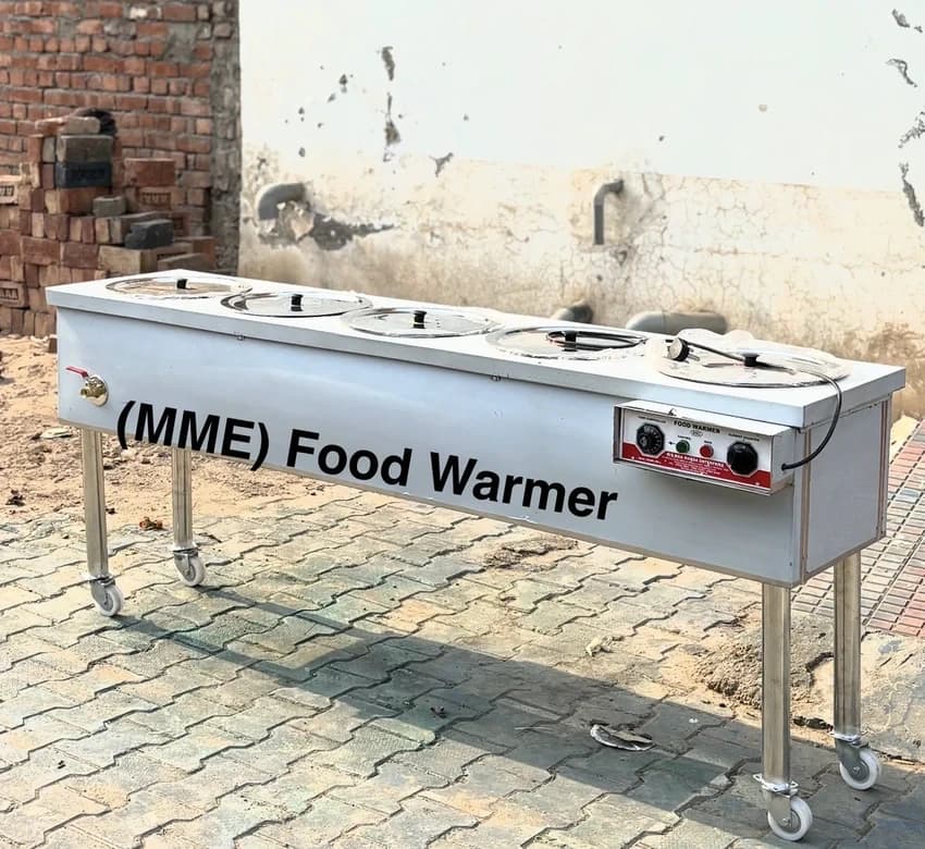 Food Warmer 5 Pan 20 Ltr Stainless Steel