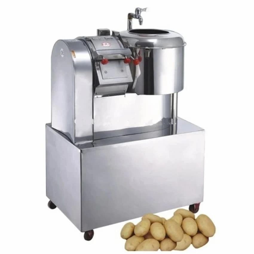 Stainless Steel Automatic Potato Chips Making Machine, For Industrial, Capacity(Kg/Hr): 100
