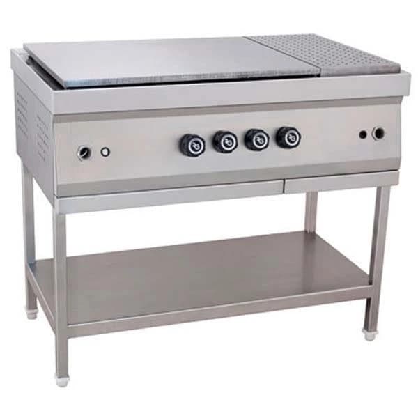 Stainless Steel Electrical Griddle Plate with Puffer