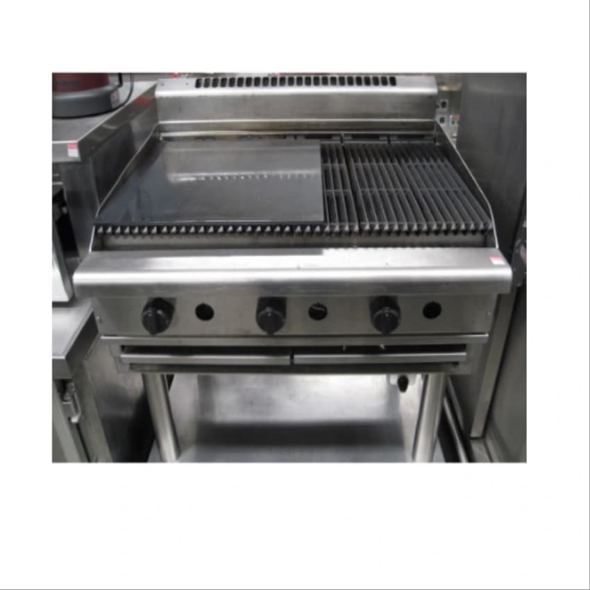 Stainless Steel 28 X 15 X 6 Inch (W X D X H) Griddle Plate With Hot Plate, Industrial Ovens
