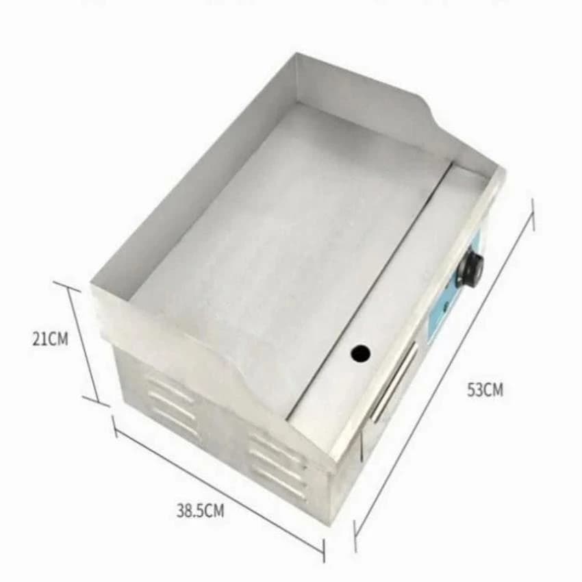 Commercial Griddle Tawa Plate Plain Flat Base with Oil Drain Facility for Dosa Making Chapatti Wraps