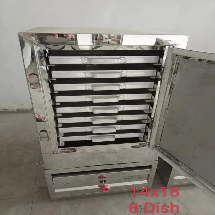 MAHARANI 1 SS Live Steam Dhokla MACHINE, Size: 14*18, Capacity: 3 Kg Per Tray