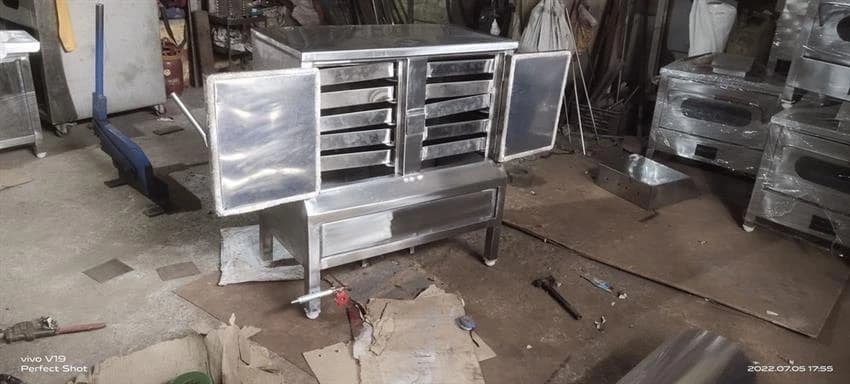 Stainless Steel Dhokla Machine Gas, For Commercial, Electric