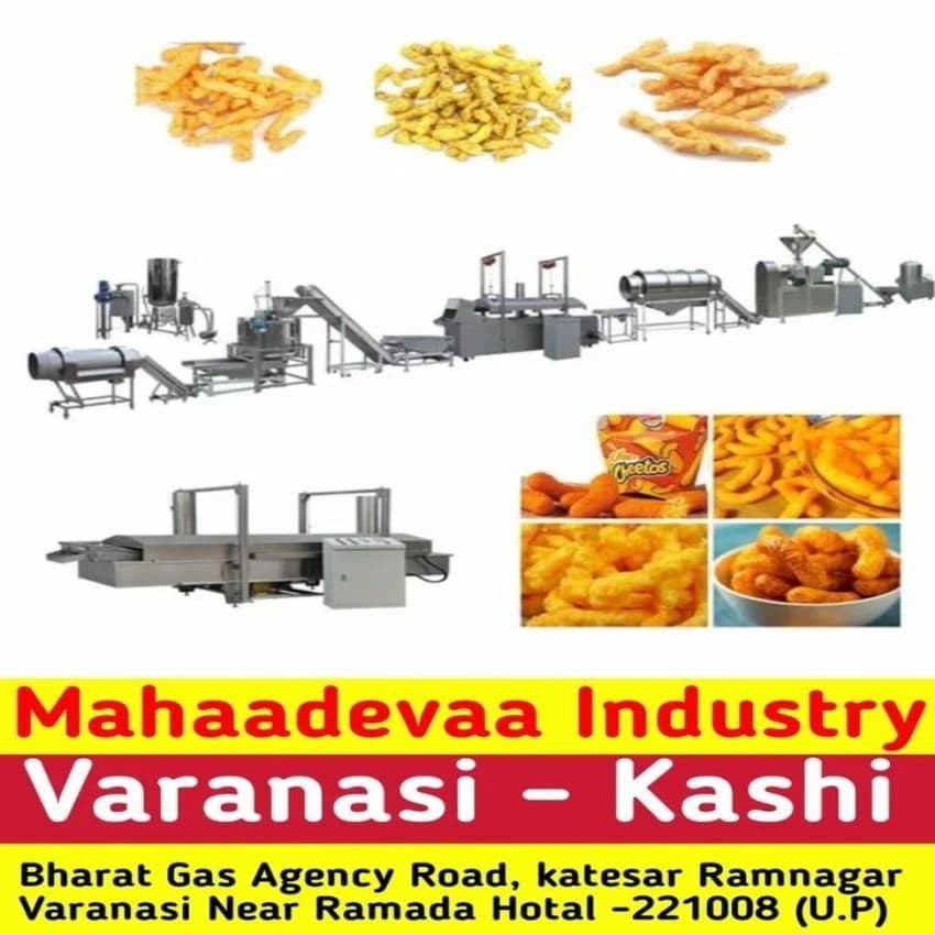 Chawal & Makka Puff Extruder Machine, 2 hp Motar, Capacity: upto 100 kg/hr