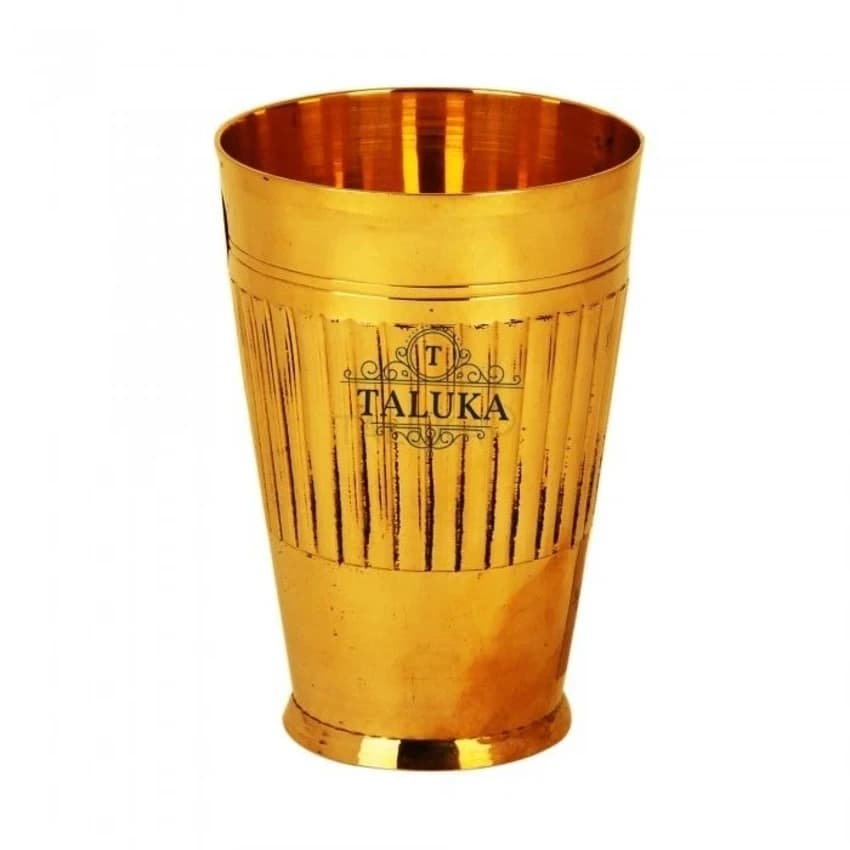 Brass Bamboo Glass, For Restaurant, Size: Round