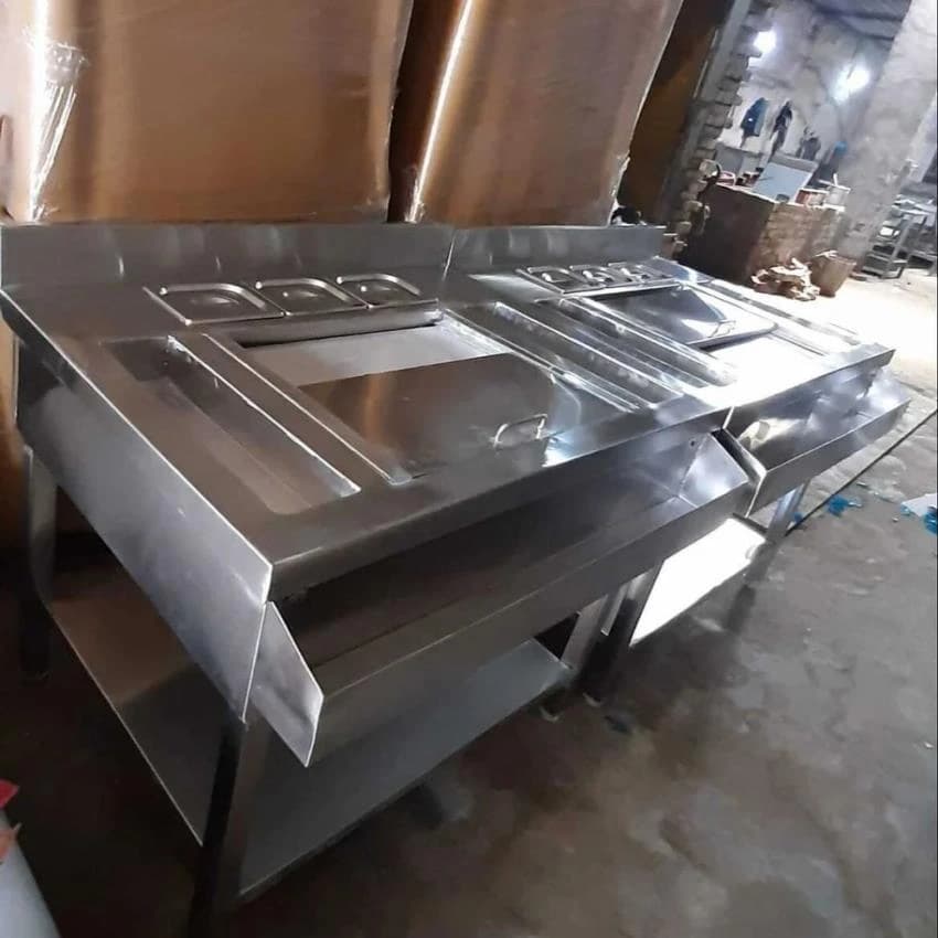 Stainless Steel SS Bar Counter, Size: 6x3 Feet