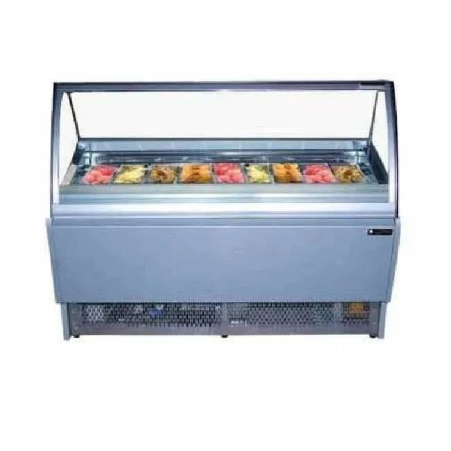 Stainless Steel Ice Cream Counter Freeze, For Shop