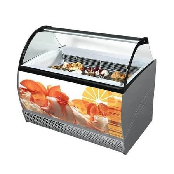 Glass Ice Cream Display Counter, For Shop